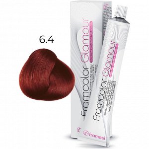 Крем-краска для волос FRAMCOLOR GLAMOUR, 6.4 медный темный блондин 100 мл