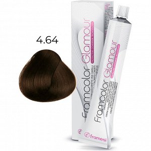 Крем-краска для волос FRAMCOLOR GLAMOUR, 4.64 очень темный шоколадный средний каштановый  100 мл