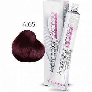 Крем-краска для волос FRAMCOLOR GLAMOUR, 4.65 фиолетовый натуральный средний каштан 100 мл