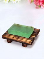 Мыльница из бамбука, 12*9 см черный с коричневым