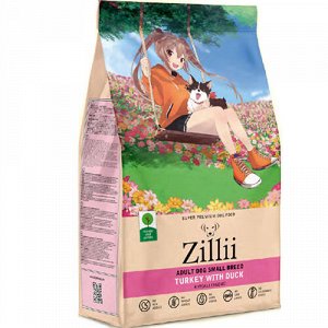 Zillii д/соб Adult Small Breed д/мелк пород Индейка/Утка 800гр (1/12/14)
