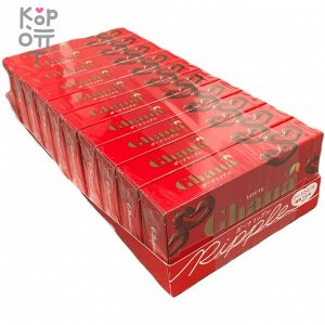 Lotte Ghana Ripple Chocolate Bar - Шоколад Гана молочный в форме сердечек, 58гр.