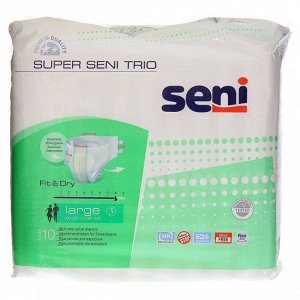 Подгузники д/взрослых Super Seni Trio Large 10 шт.