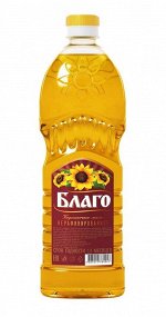 Масло подсолнечное нераф. в/с Благо 1л
