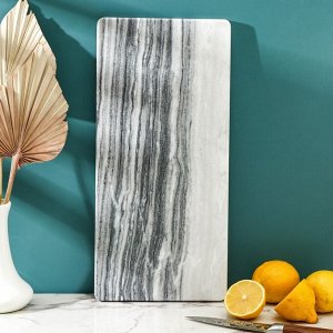 Доска для подачи Magistro Graystone, 38*18 см, из мрамора, цвет серый