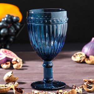 Набор бокалов стеклянных Magistro «Босфор», 250 мл, 8,5x8,5x16,5, 6 шт, цвет синий