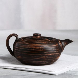 Чайник для заварки "Алтайский", красная глина, 0.5 л, микс