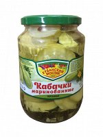 Кабачки маринованные нарезанные 670гр Мостовский РПК