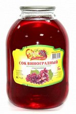 Сок Виноградный красный ГОСТ 3л Мостовский РПК