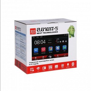 Автомагнитола Element-5 2DIN 7137 2/32 OS Android 8, MP3, Bluetooth, WiFi, GPS, диспл. 7"