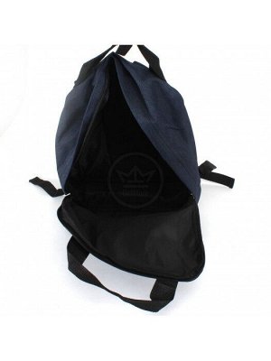 Рюкзак Rise-м-368,  молодежный с двумя ручками,  уплотн.спинка,  1отд,  1внеш карм,  темно-синий 229109
