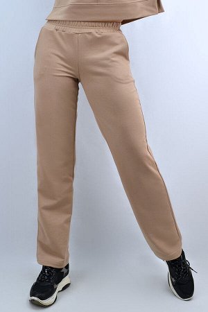 С-1722 Костюм из футера женский /  свитшот и прямые брюки