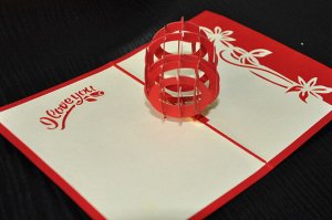 Открытка 3D 10*15 см (с конвертом)
