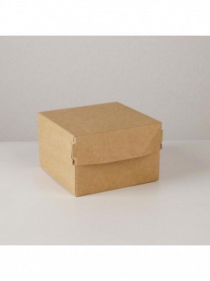 Коробка крафт складная 12 х 8 х 12 см