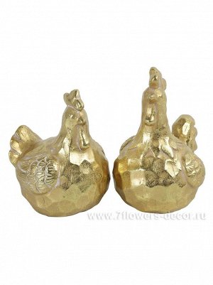 Фигура Курица 12 х 10 х H15 см керамика цвет золотой Арт. 786810