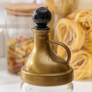 Бутыль стеклянная для соуса и масла «Шарм», 400 мл, цвет МИКС