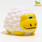 Игрушка пищащая &quot;Барашек&quot;,  8 х 6 см, белая