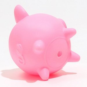 Игрушка пищащая "Свинюшка" для собак, 11,4 х 10 х 10 см, розовая