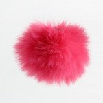 Игрушка для кошек &quot;Меховой шарик&quot;,  искусственный мех, 5 см, малиновая