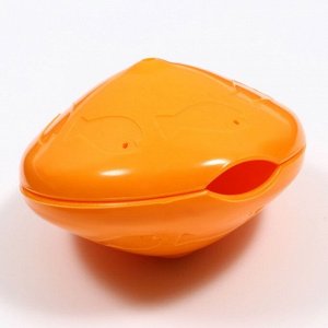 Игрушка для сухого корма "НЛО", 6,2 см, оранжевая