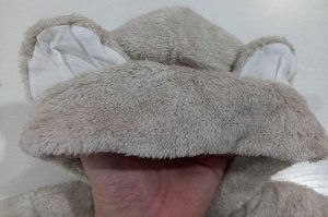 Пушистый комбинезон для малышей с подкладом Мишка цвет Бежевый