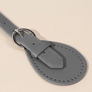 Арт Узор Ручка для сумки, шнуры, 60 x 1,8 см, с пришивными петлями 5,8 см, цвет серый/серебряный