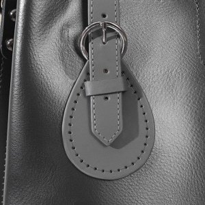Арт Узор Ручка для сумки, шнуры, 60 x 1,8 см, с пришивными петлями 5,8 см, цвет серый/серебряный