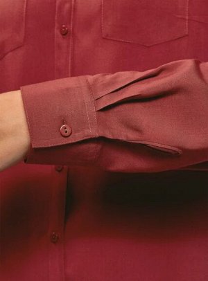 Блузка с нагрудными карманами и регулировкой длины рукава
