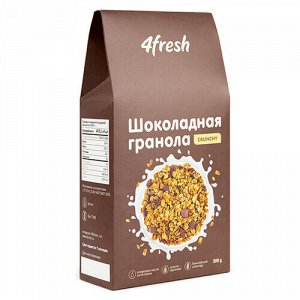 Гранола шоколадная "Crunchy" 4fresh food, 300 г