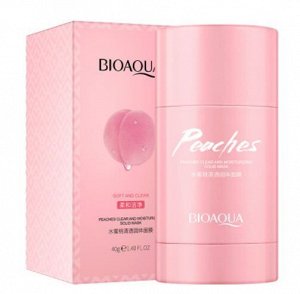 BIOAQUA PEACHES MASK Глиняная маска-стик для очищения и увлажнения кожи с экстрактом персика, 40г