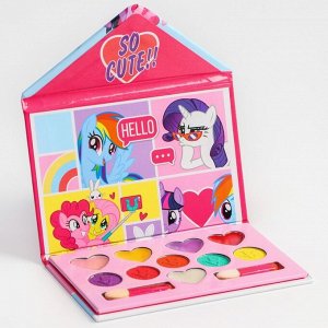 Hasbro Набор косметики &quot;Hello&quot; My Little Pony, тени 5 цв по 1,3 гр, блеск 5 цв по 0,8 гр