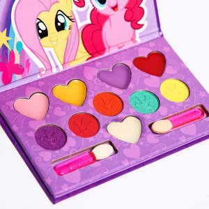 Набор косметики My Little Pony, тени 5 цв по 1,3 гр, блеск 5 цв по 0,8 гр