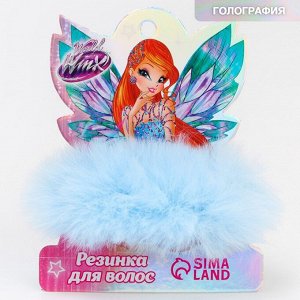 Резинка для волос, голубая, WINX