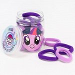 Набор резинок в банке &quot;Искорка&quot; 20 шт., My Little Pony , сиреневые