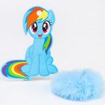 Резинка для волос &quot;Радуга Деш&quot;, My Little Pony, голубая