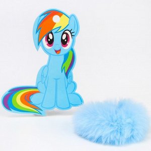 Резинка для волос "Радуга Деш", My Little Pony, голубая