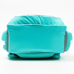 Рюкзак школьный с эргономической спинкой Холодное Сердце "Эльза", 37*27*16 см, голубой