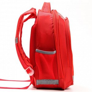 Рюкзак школьный с эргономической спинкой Мстители &quot;Marvel&quot;, 37*27*16 см, красный