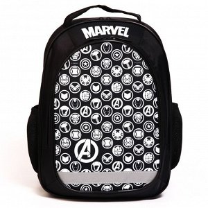 Рюкзак школьный с эргономической спинкой Мстители &quot;Marvel&quot;, 37*27*16 см, черный