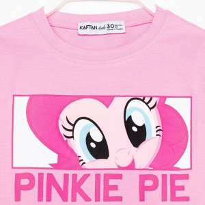 KAFTAN Футболка с длинным рукавом &quot;Pinkie Pie&quot;, My Little Pony, рост 98-104