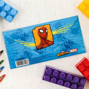 Открытка-конверт для денег "Ты супер-герой", Человек-паук, 16.5 х 8 см