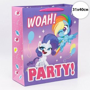 Пакет подарочный "Party", My Little Pony, 31х40х11,5 см