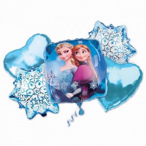 Набор фольгированных шаров "Эльза и Анна", Холодное сердце, квадрат