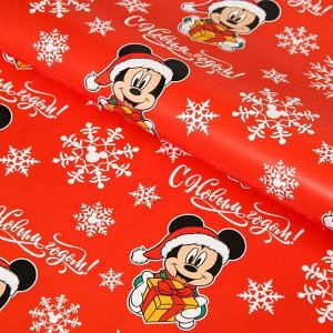 Disney Упаковочная бумага &quot;С Новым годом!&quot;, Микки Маус 70х100 см