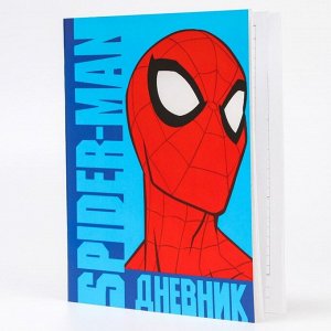 Дневник в мягкой обложке для 1-11 класса, 48 л., «Spider-Man», Человек-паук