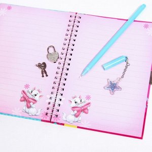 Подарочный набор: записная книжка "Кошечка Мари" на замочке и ручка, Коты аристократы