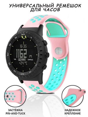 Силиконовый перфорированный ремешок для Xiaomi Amazfit Bip / Bip Light 20-22 mm Samsung, HUAWEI