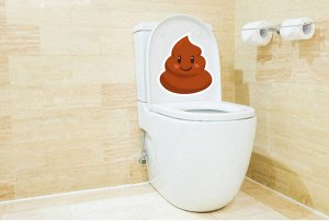 Наклейка на крышку унитаза
