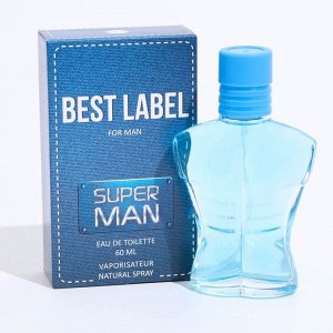 Туалетная вода мужская "Best Label", "Super Man", 60 мл