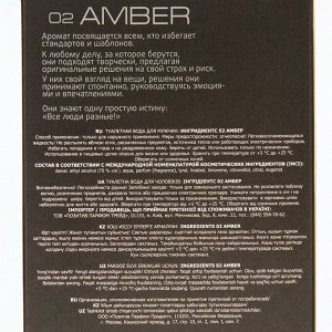 Туалетная вода мужская INGREDIENTS 02 AMBER, 100 мл